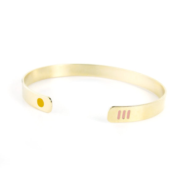 Miami inspired gold plated bracelet