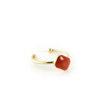 Dainty gold ring with enamel
