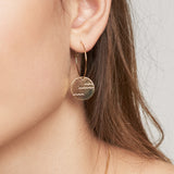 Delicate waves hoop earrings