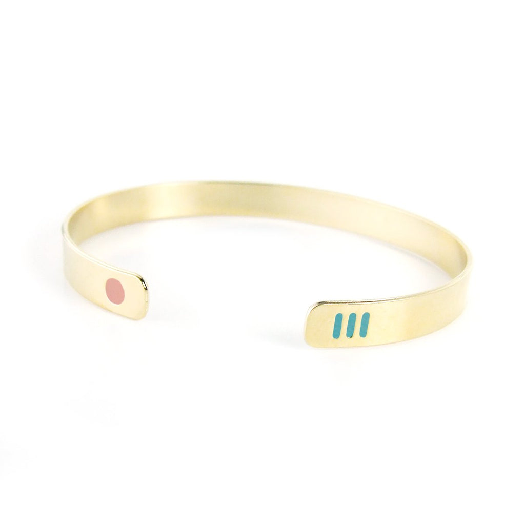 Miami inspired gold plated bracelet