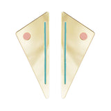 Gold Art Deco statement earrings