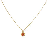 Minimal gold dot necklace