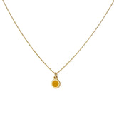 Minimal gold dot necklace