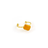 Dainty gold ring with enamel