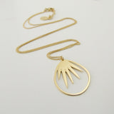 Palm leaf necklace