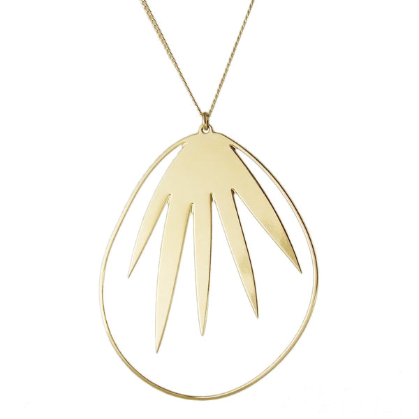 aliquo palm leaf necklace