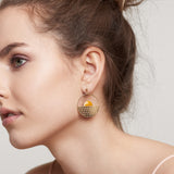 Large sunset earrings