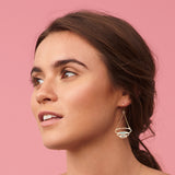 Retro inspired gold earrings