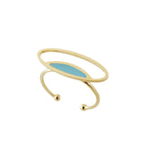 Gold oval ring