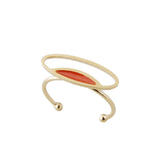 Gold oval ring