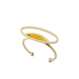 Gold oval ring